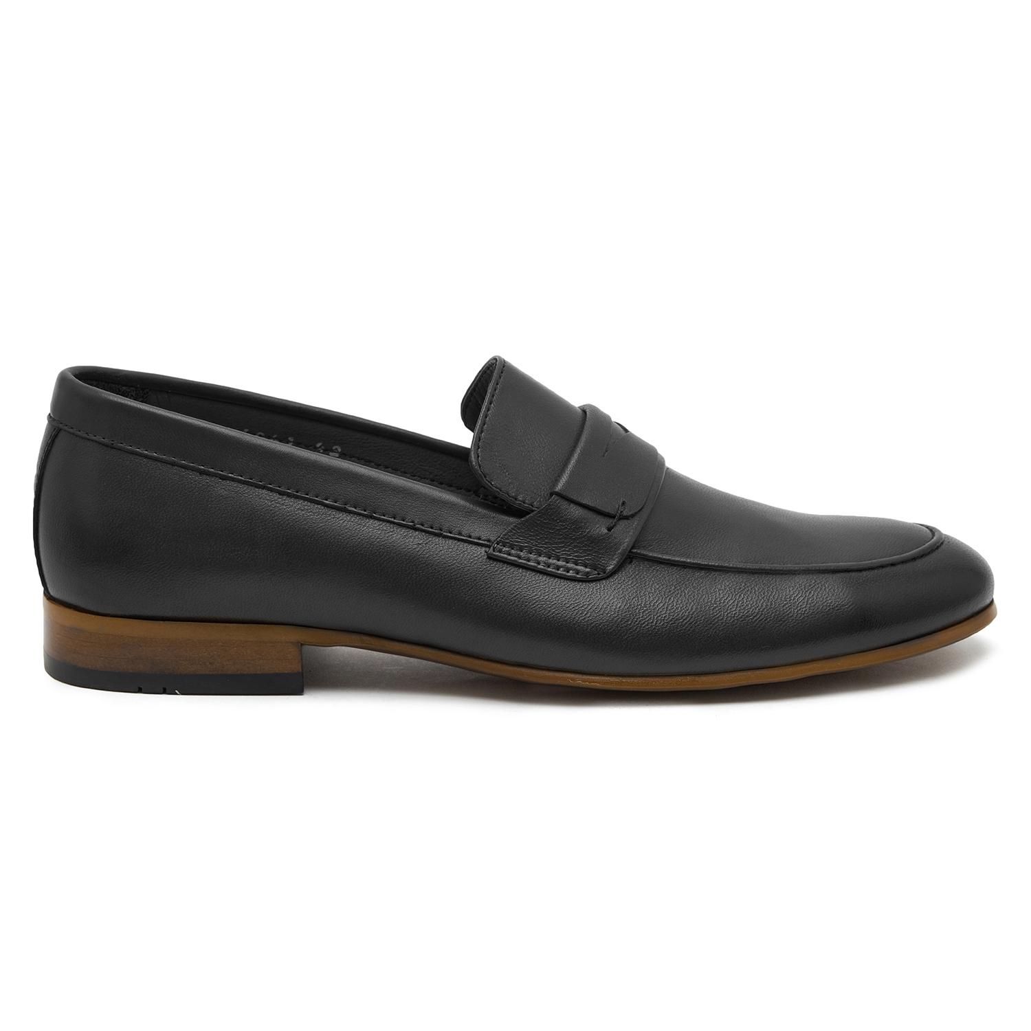 Hilm Siyah Erkek Deri Loafer 2010047250003