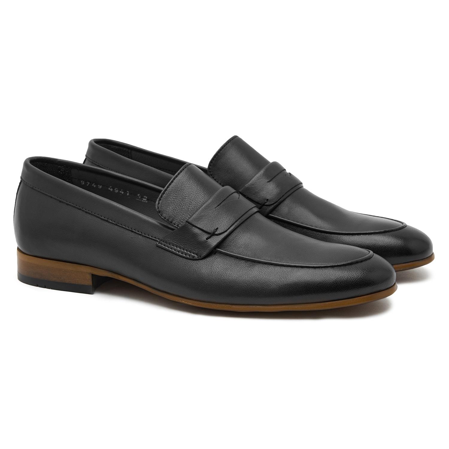Hilm Siyah Erkek Deri Loafer 2010047250003