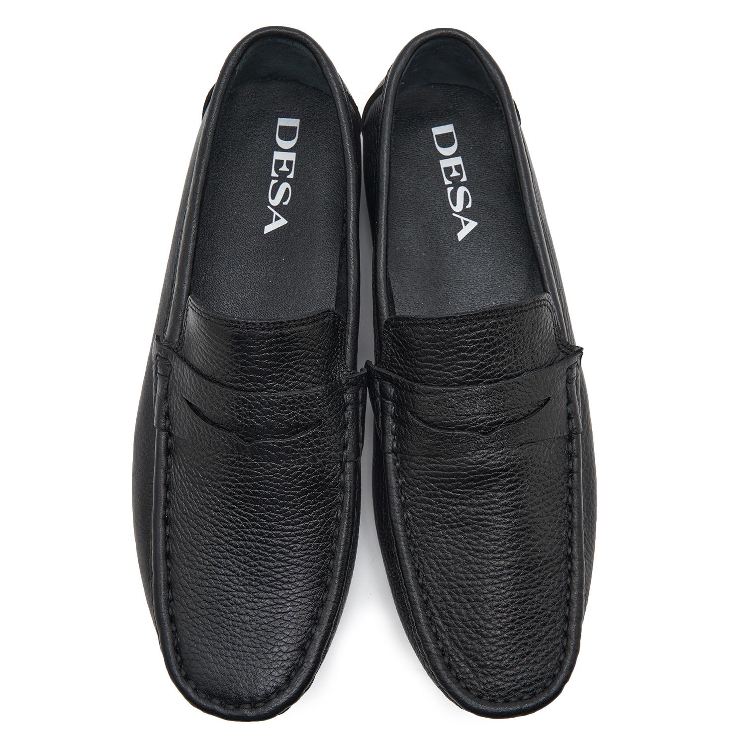 Burnell Siyah Erkek Deri Loafer 2010047282008