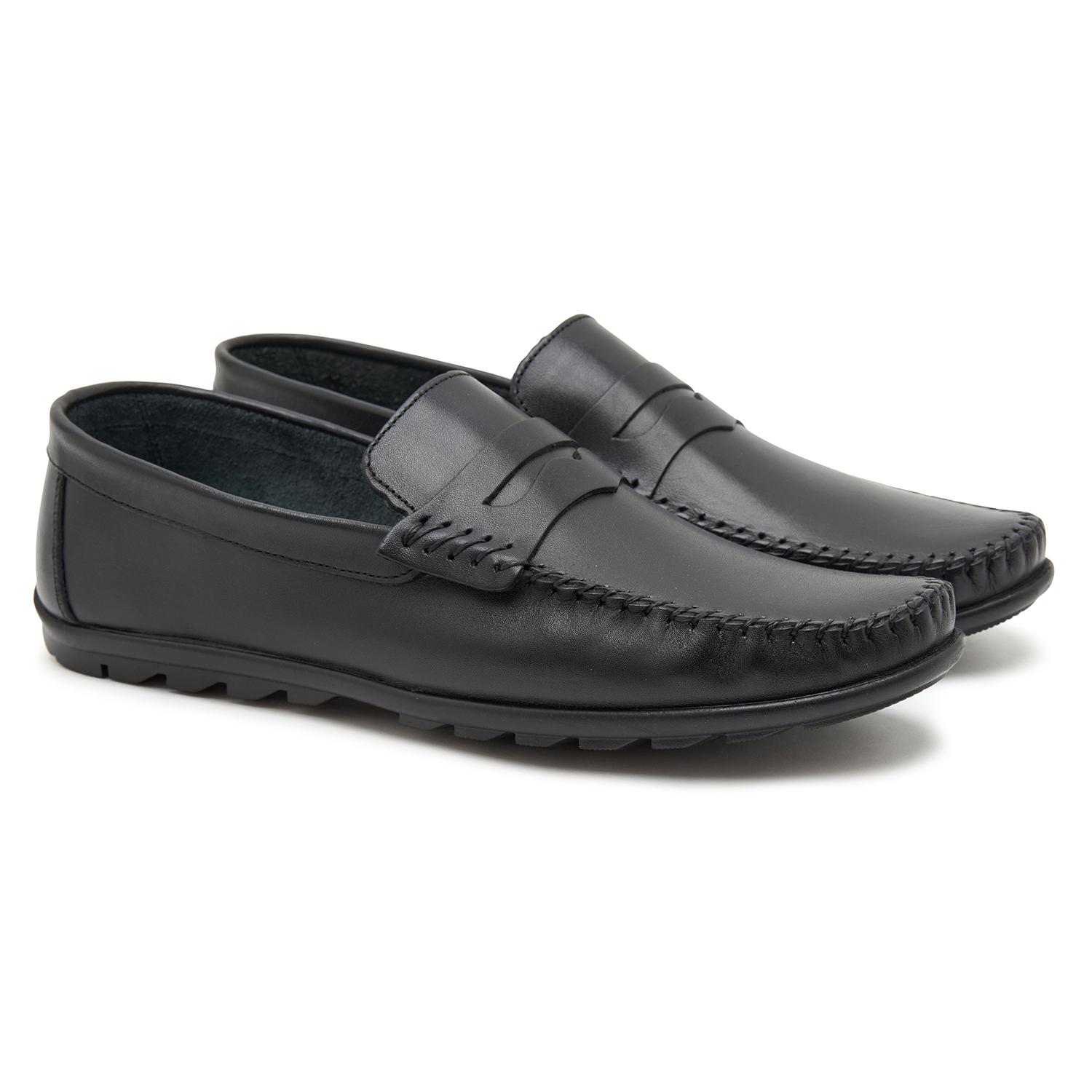 Siyah Castor Erkek Deri Loafer 2010047327001