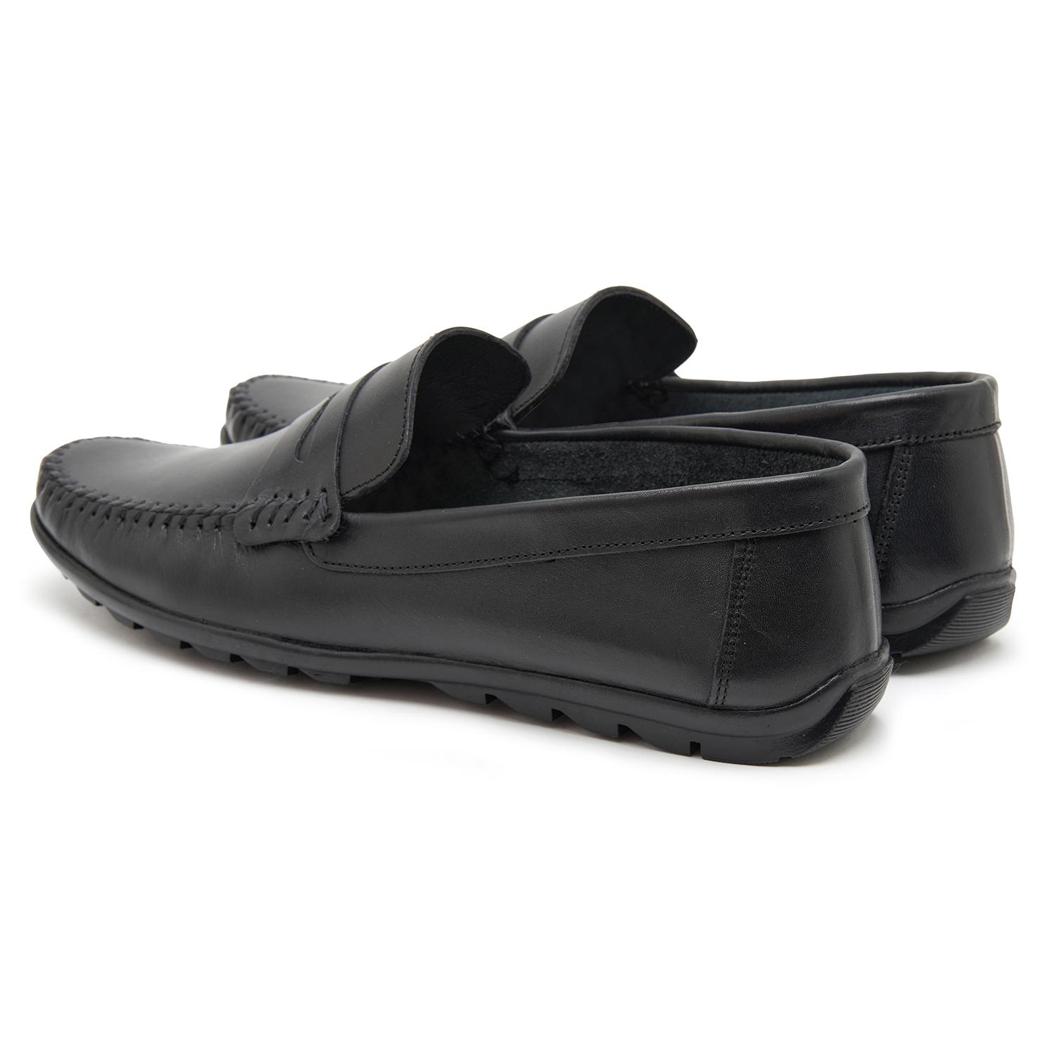 Siyah Castor Erkek Deri Loafer 2010047327001