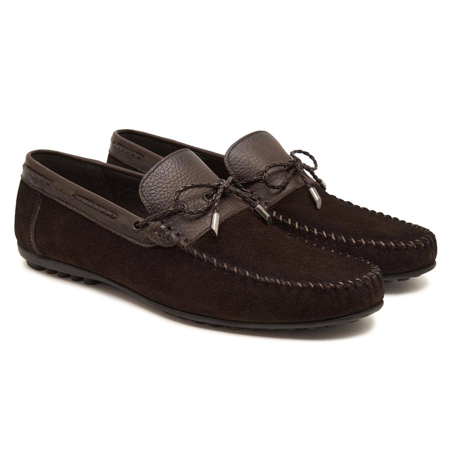 Mauro Kahve Erkek Süet Loafer 2010047667012