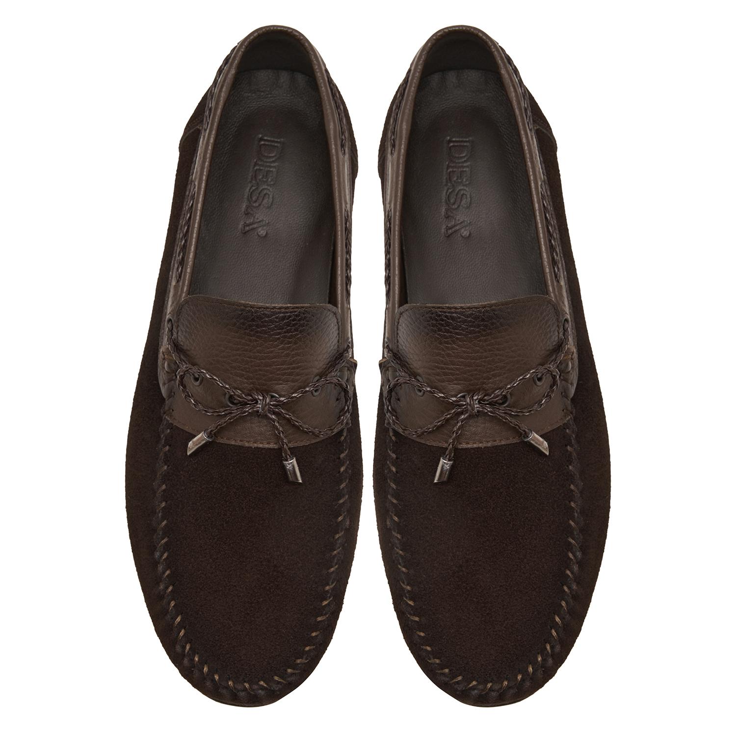 Mauro Kahve Erkek Süet Loafer 2010047667012