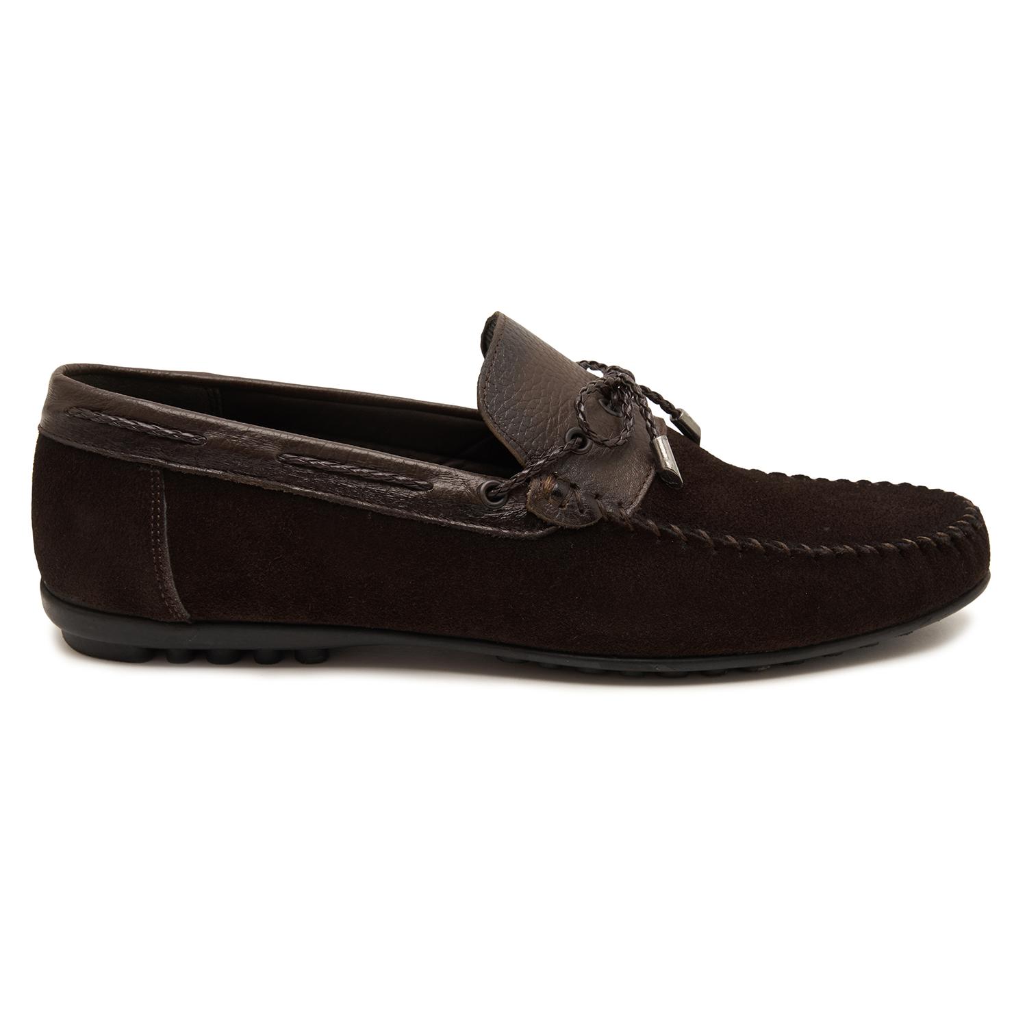 Mauro Kahve Erkek Süet Loafer 2010047667012