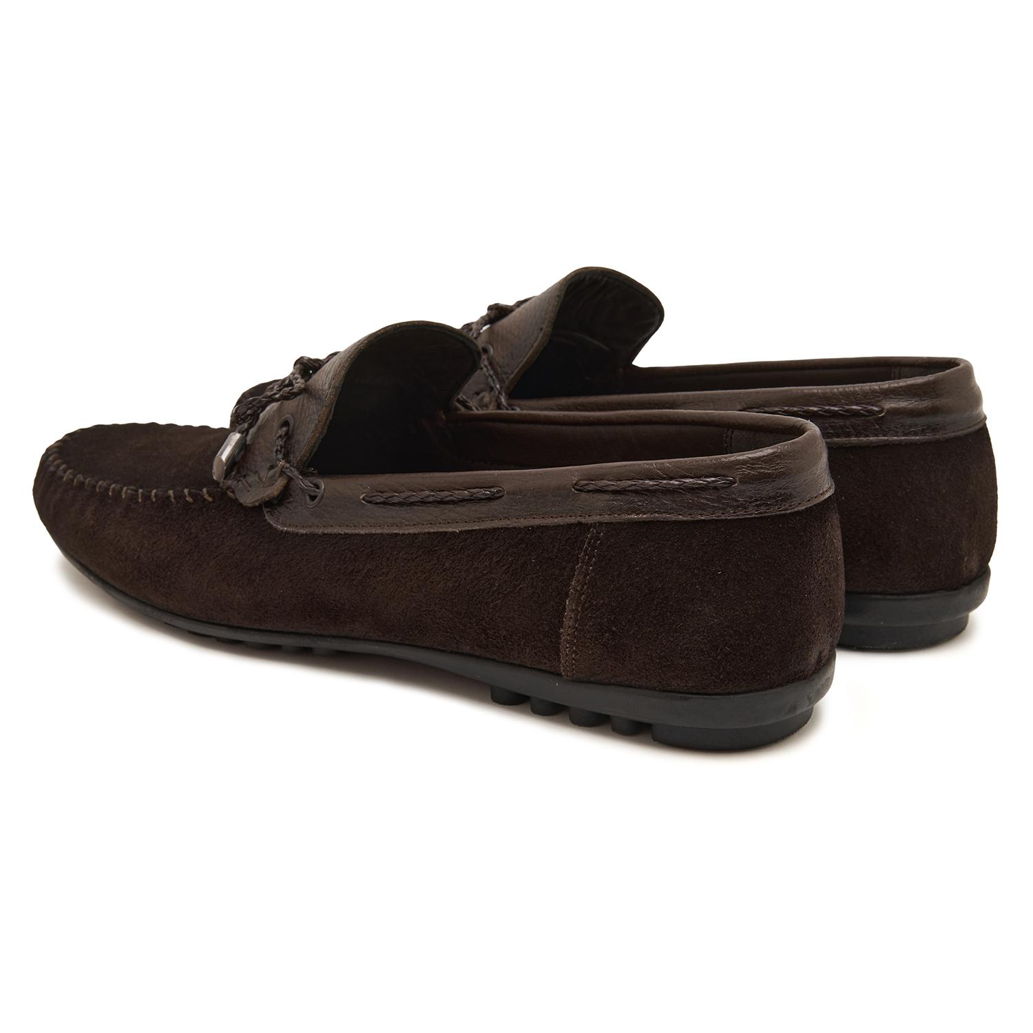 Mauro Kahve Erkek Süet Loafer 2010047667012