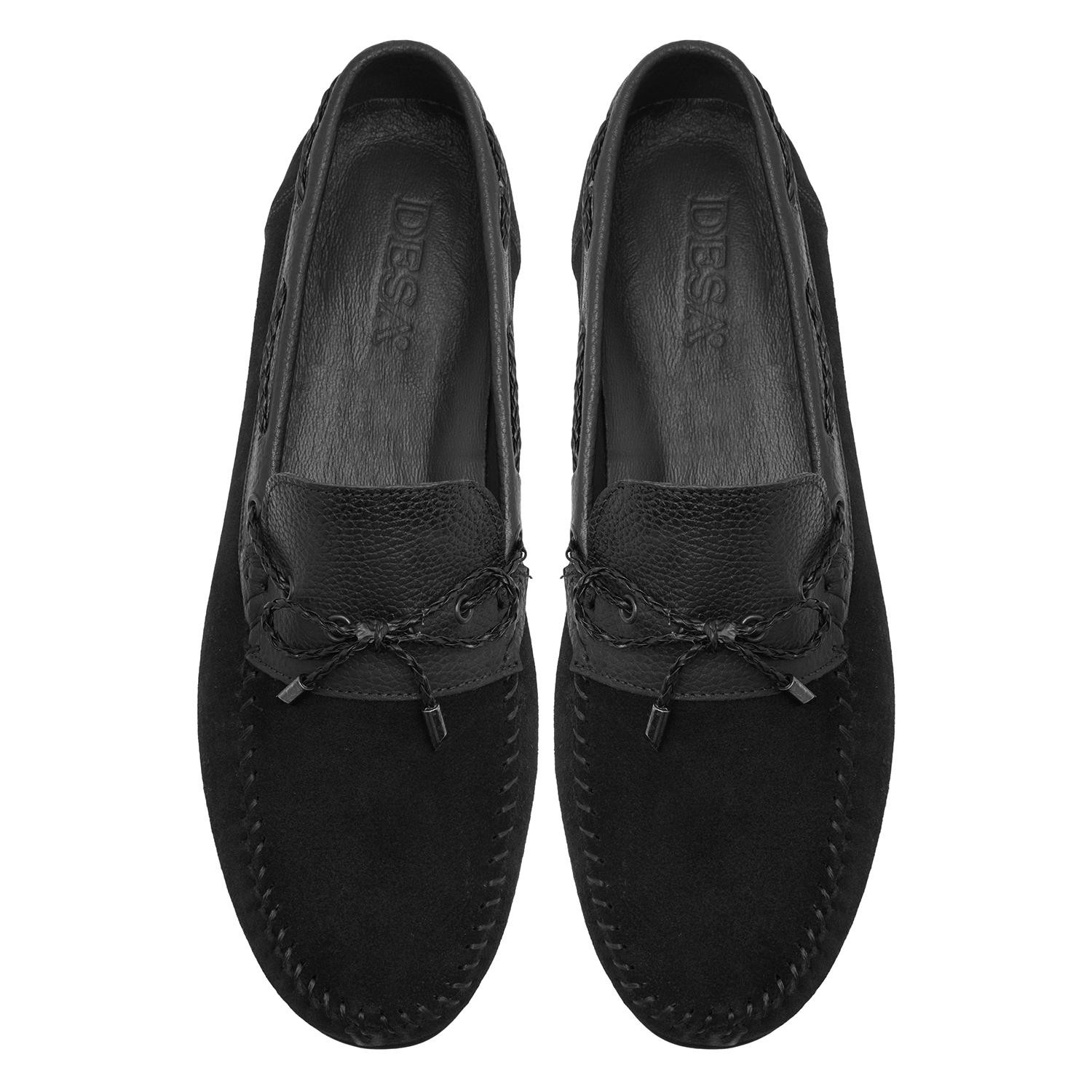 Mauro Siyah Erkek Süet Loafer 2010047667004