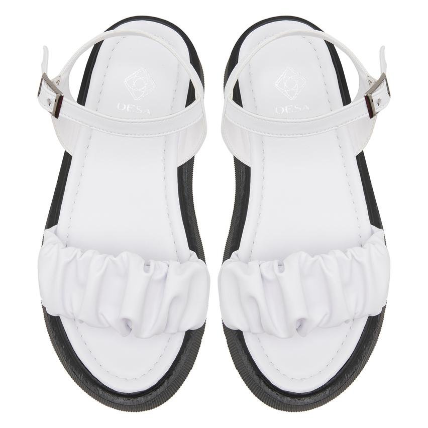 Beyaz Crocus Kadın Sandalet 2010047656007