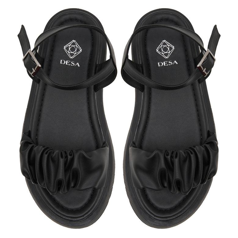 Siyah Crocus Kadın Sandalet 2010047656001