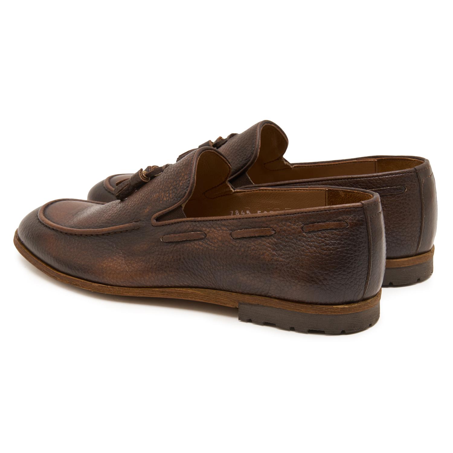 Luke Kahve Erkek Deri Loafer 2010047253007