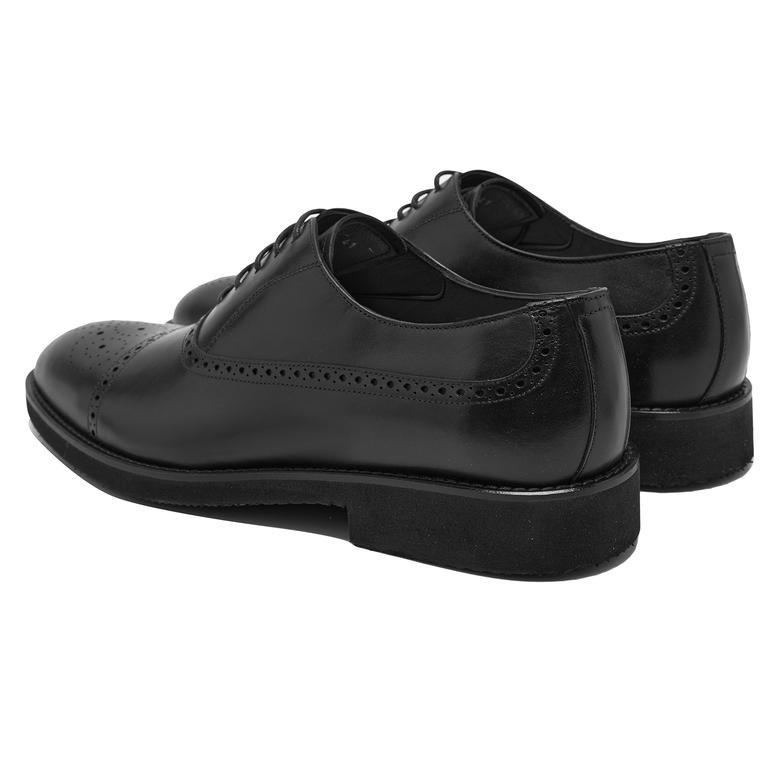 Siyah Gino Erkek Deri Klasik Ayakkabı 2010047638001