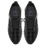 Mylo Siyah Erkek Kroko Baskılı Deri Spor Ayakkabı 2010047768001