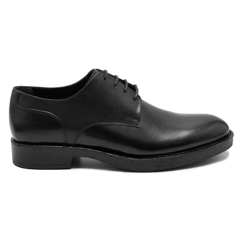 Esteban Siyah Erkek Deri Klasik Ayakkabı 2010048030001