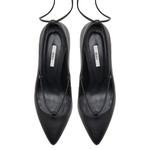 Follafe Siyah Kadın Deri Klasik Ayakkabı 2010047999002
