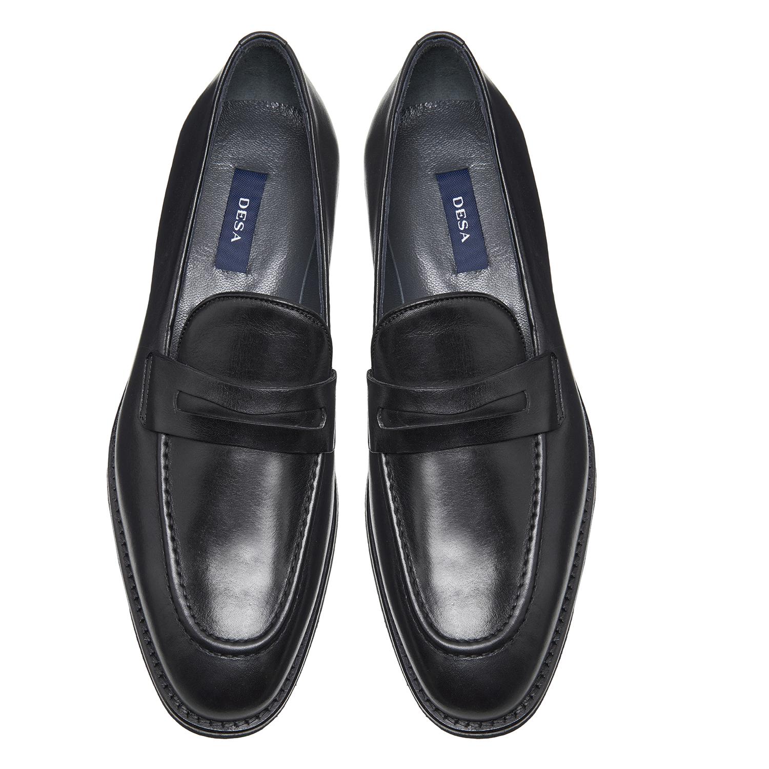 Curzio Siyah Erkek Deri Loafer 2010048177005
