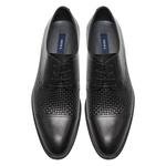 Nereo Siyah Erkek Deri Klasik Ayakkabı 2010048195005