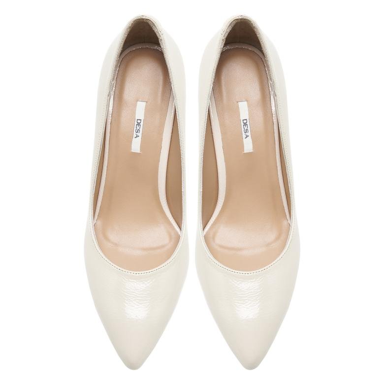 Marguerite Beyaz Kadın Deri Klasik Ayakkabı 2010048044007