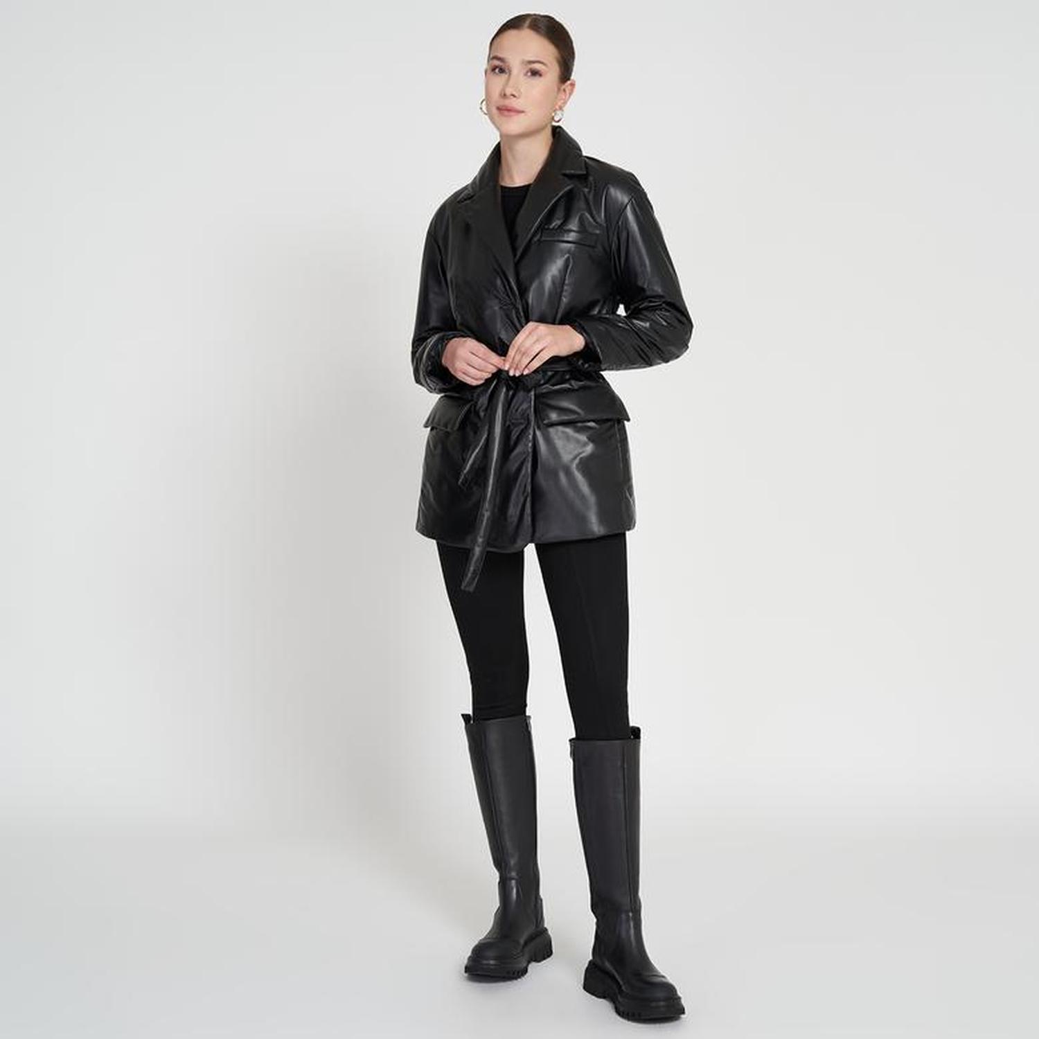 Lena Kadın Puffer Deri Kaban K132220