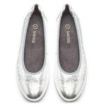 Maid Comfort Metalik Gümüş Kadın Deri Günlük Ayakkabı 2010048832025