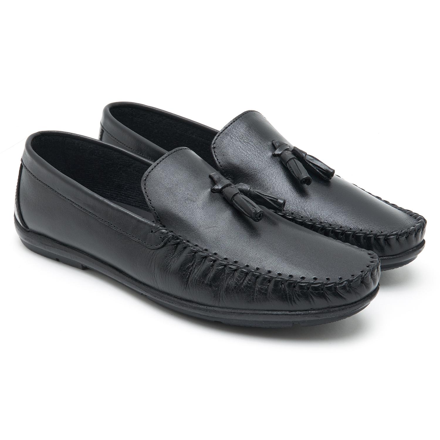 Jerome Siyah Erkek Deri Loafer 2010048758001