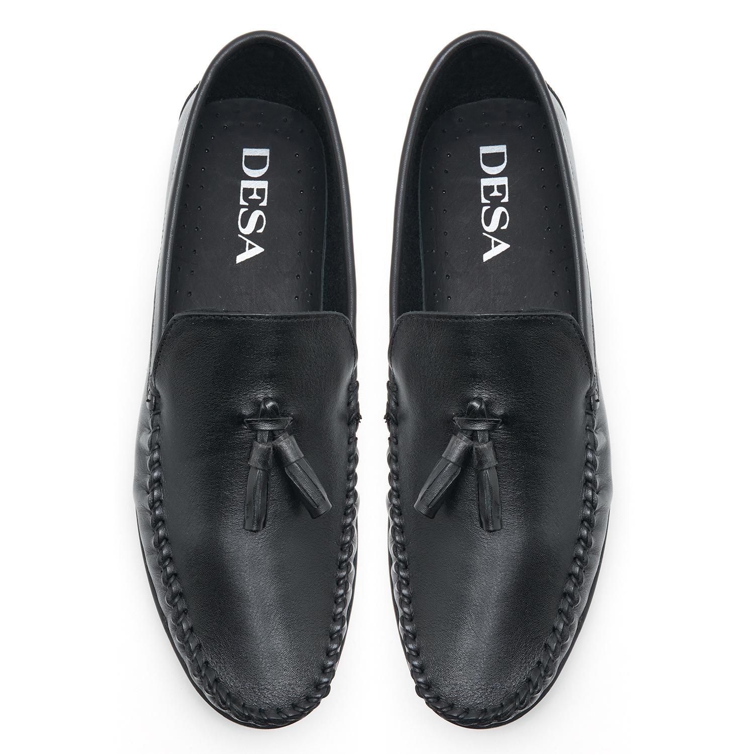 Jerome Siyah Erkek Deri Loafer 2010048758001