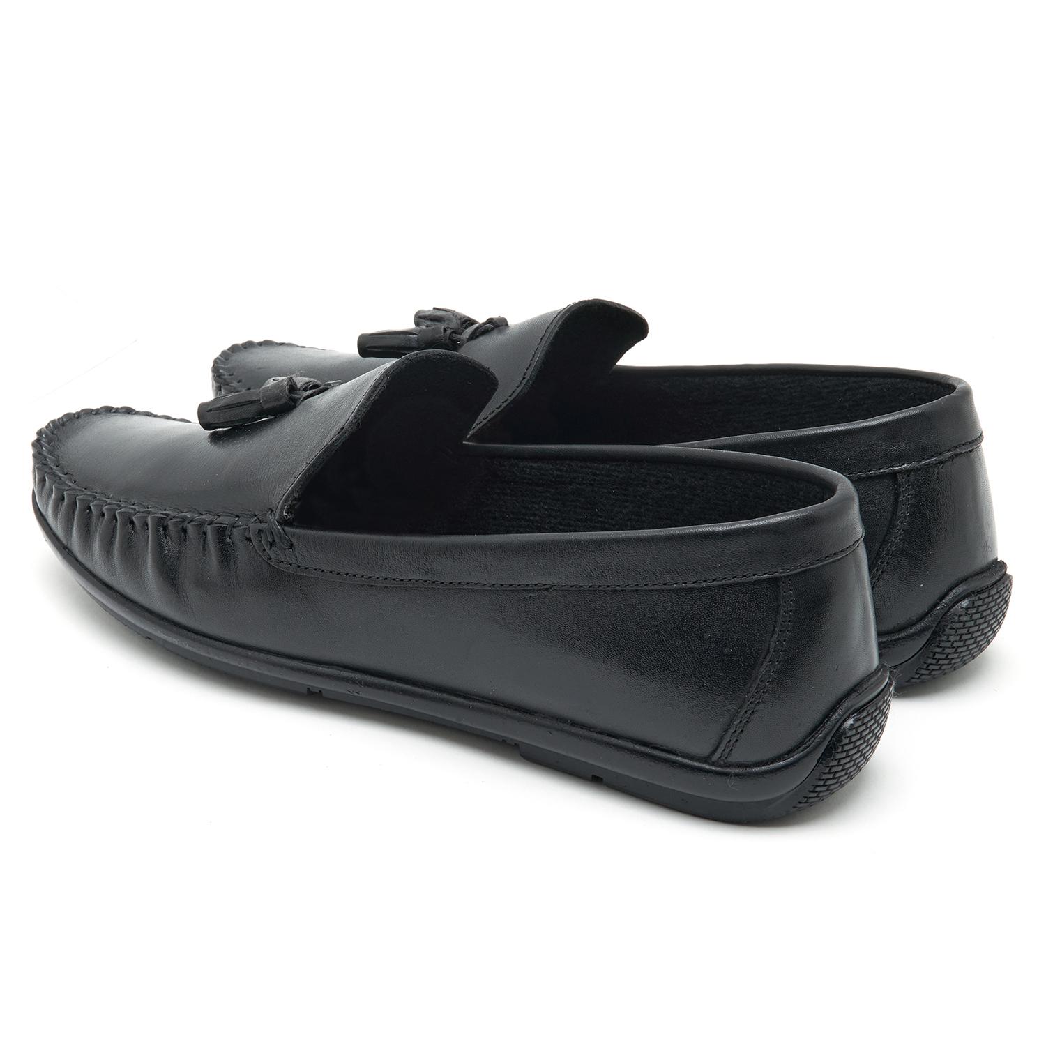 Jerome Siyah Erkek Deri Loafer 2010048758001