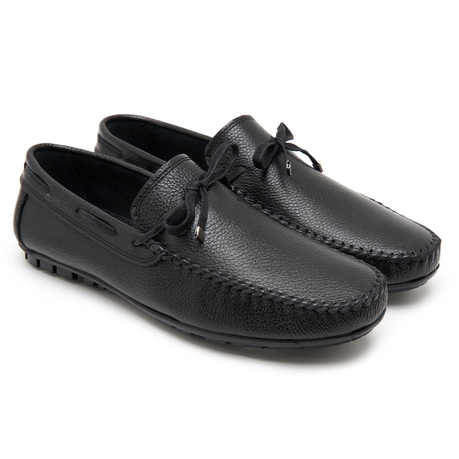 Gary Siyah Erkek Deri Loafer 2010048979004