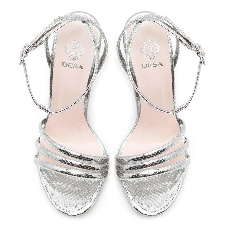 Prinze Gümüş Kadın Topuklu Sandalet 2010048752004