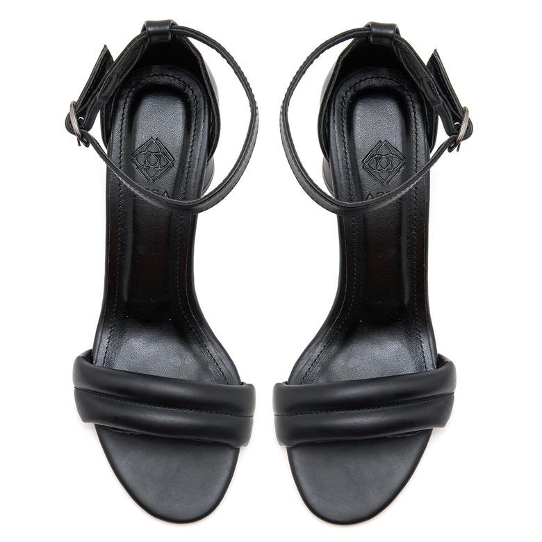 Moulino Siyah Kadın Topuklu Sandalet 2010049154005