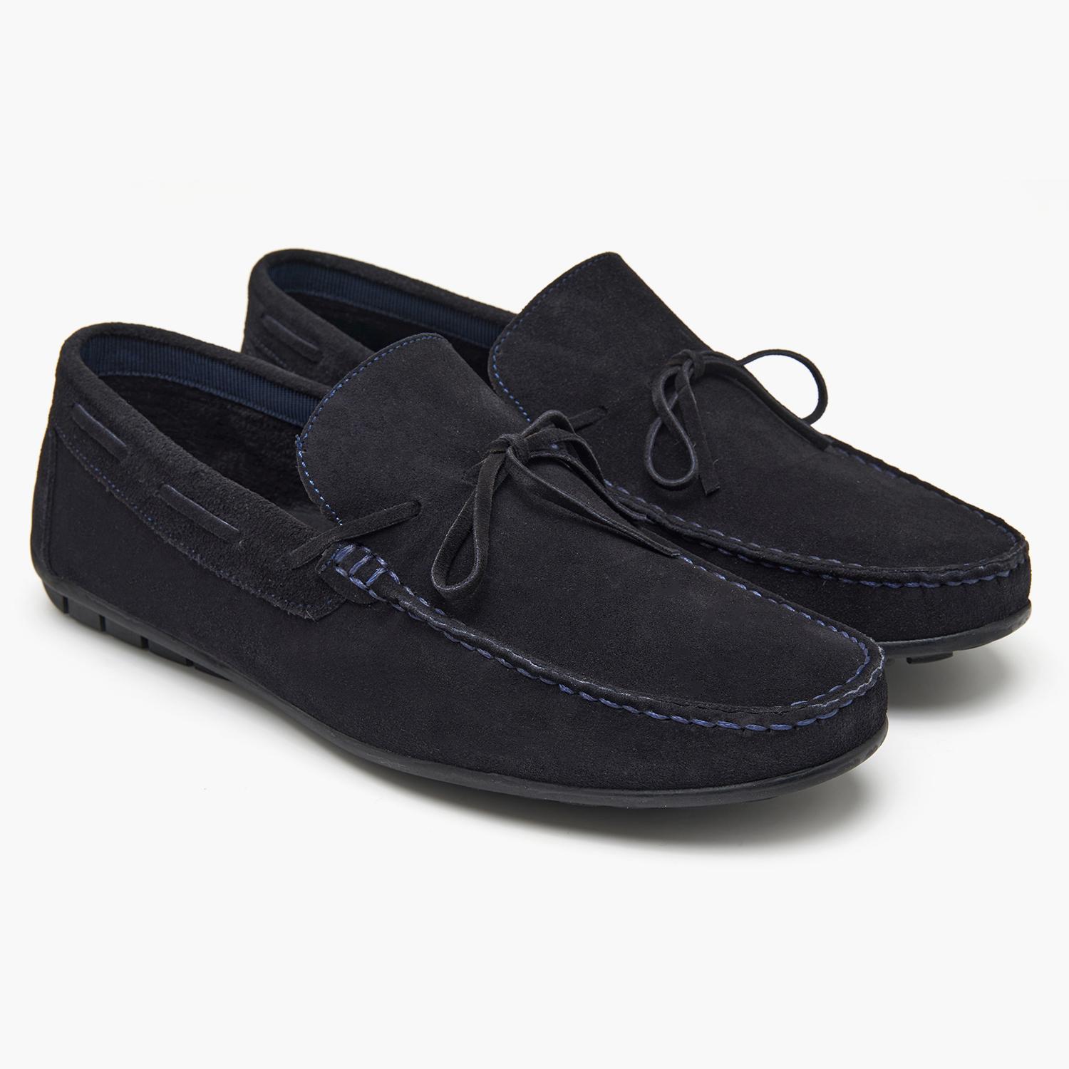 Daron Lacivert Erkek Süet Loafer 2010048961010