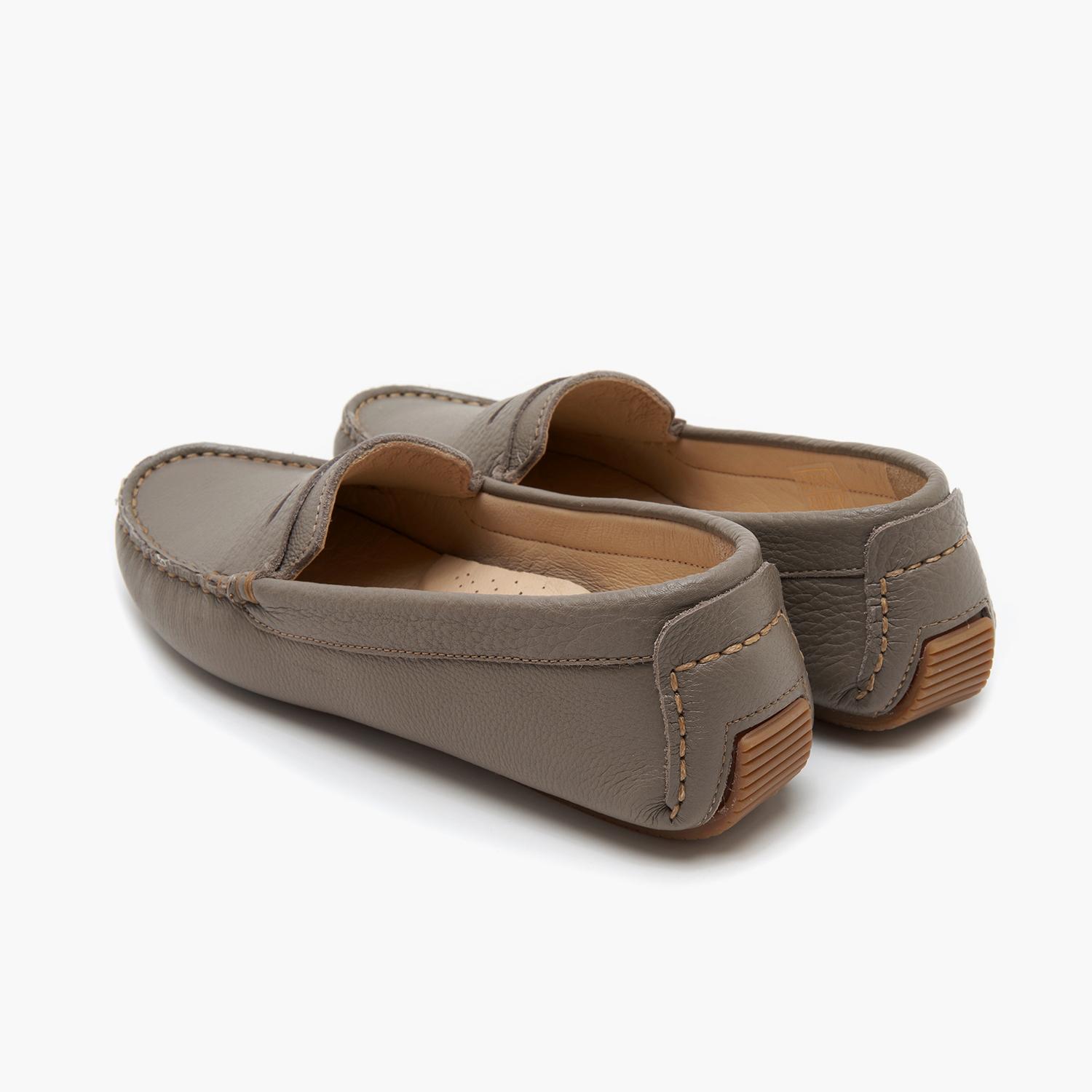 Brithney Kahve Kadın Deri Loafer 2010048766028
