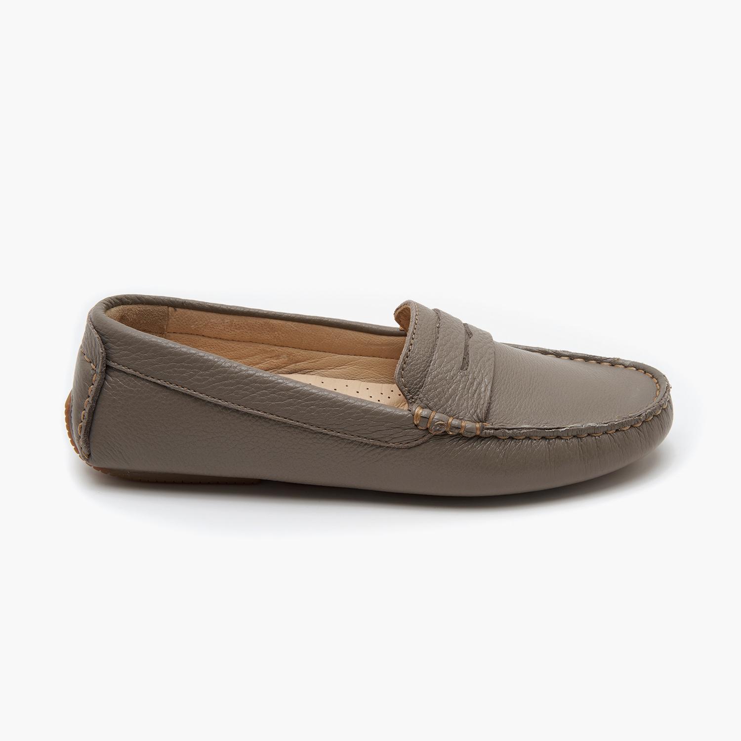 Brithney Kahve Kadın Deri Loafer 2010048766028