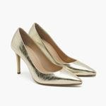 Alvera Gold Kadın Klasik Topuklu Ayakkabı 2010049634013