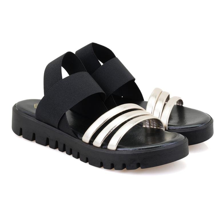Gloaria Siyah Kadın Comfort Tabanlı Sandalet 2010050668008