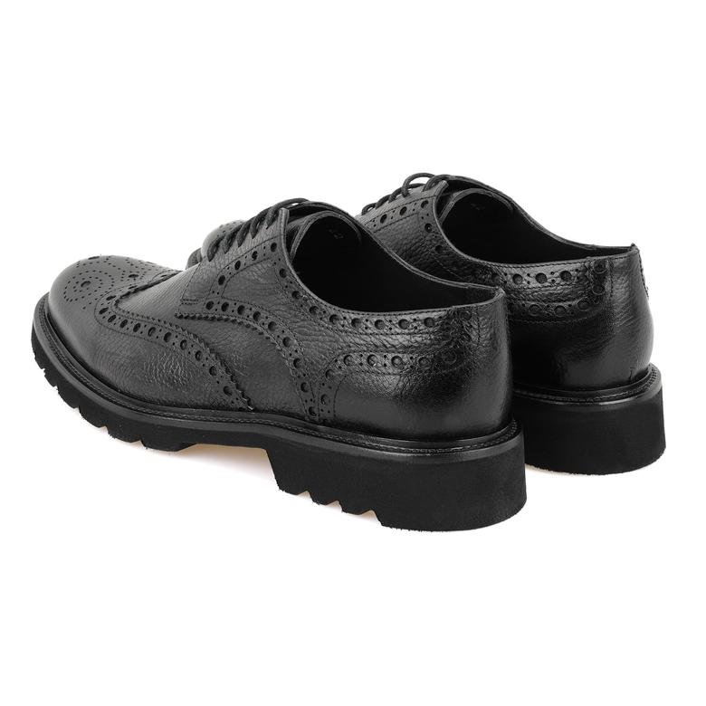 Myron Siyah Erkek Deri Klasik Ayakkabı 2010050557003