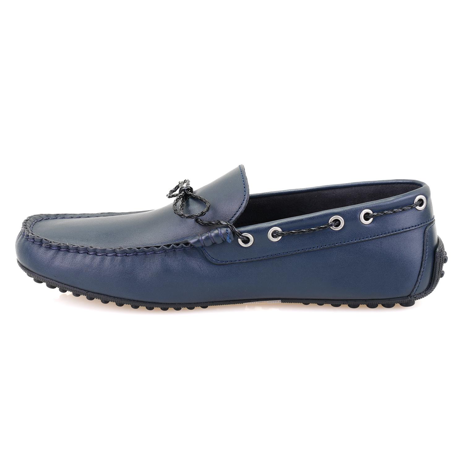 Cerise Lacivert Erkek Deri Loafer 2010050489007