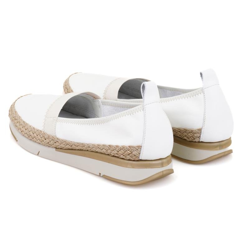 Abbie Beyaz Kadın Aerocomfort Deri Günlük Ayakkabı 2010050517001