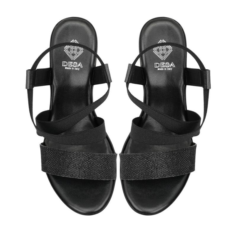 Greta Siyah Kadın Dolgu Topuklu Sandalet 2010050664003