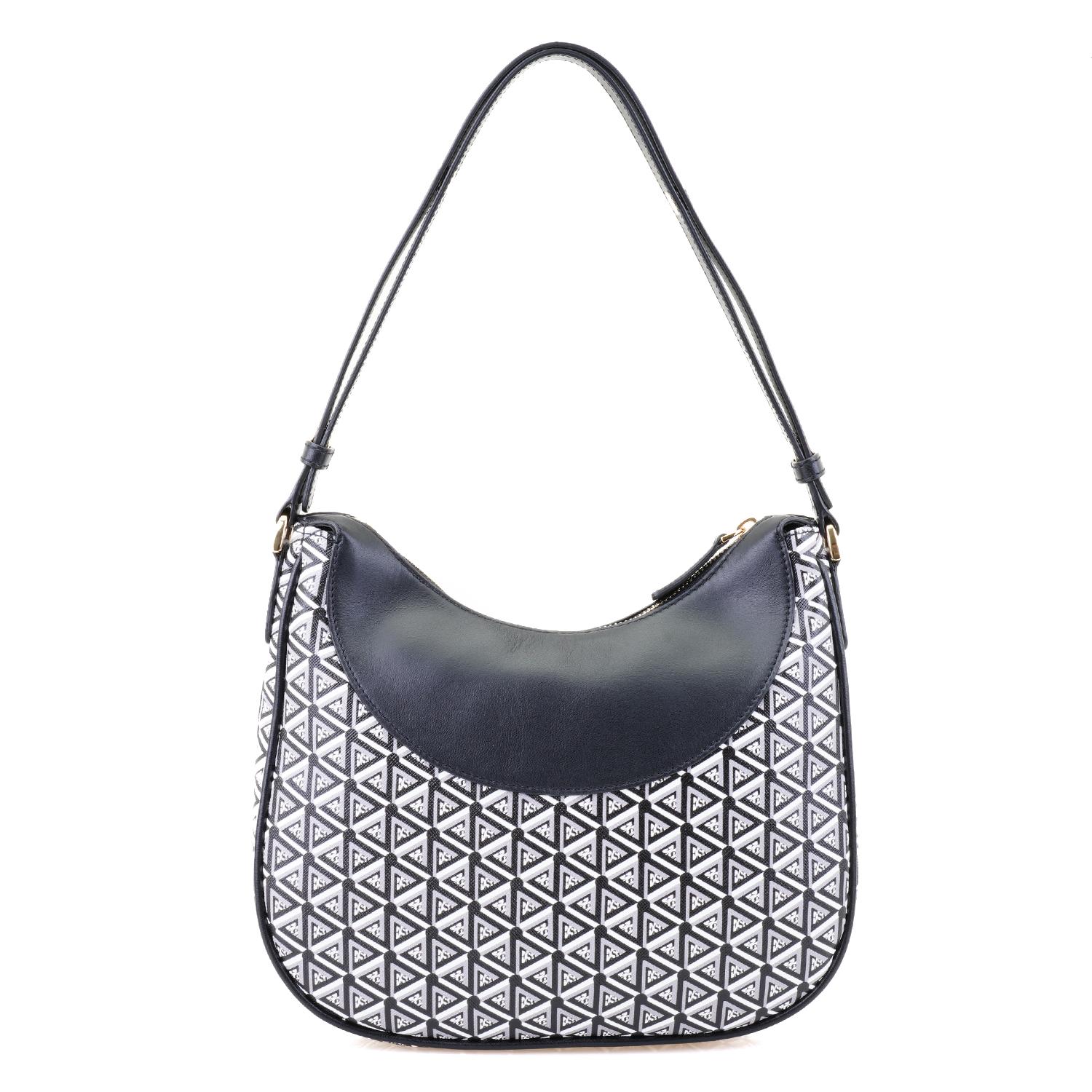 Brote Siyah Kadın Monogram Omuz Çantası 1010035303001