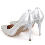 Laila Gümüş Kadın Topuklu Abiye Ayakkabı 2010050921004