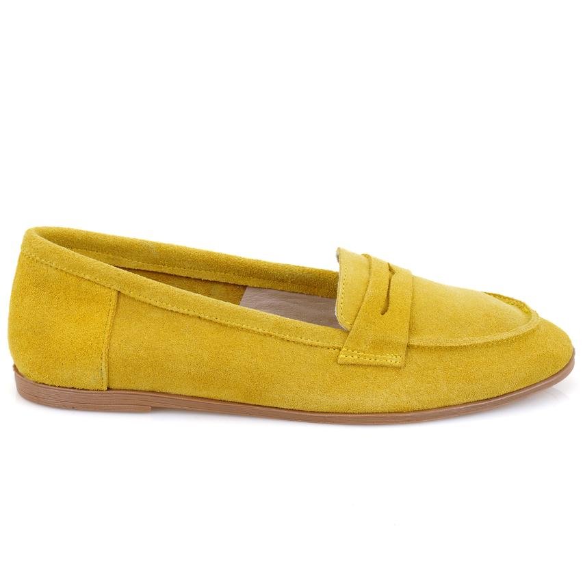 Sage Sarı Kadın Günlük Süet Deri Ayakkabı 2010050359025