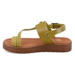 Reiner Yeşil Kadın Ayarlanabilir Tokalı Deri Sandalet 2010050894015