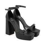 Samira Siyah Kadın Ayarlanabilir Tokalı Topuklu Sandalet 2010050906002