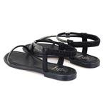 Rosmen Siyah Kadın Parlak Taş Detaylı Sandalet 2010050885003