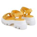 Madison Sarı Kadın Cırt Cırtlı Dolgu Topuklu Sandalet 2010050830006