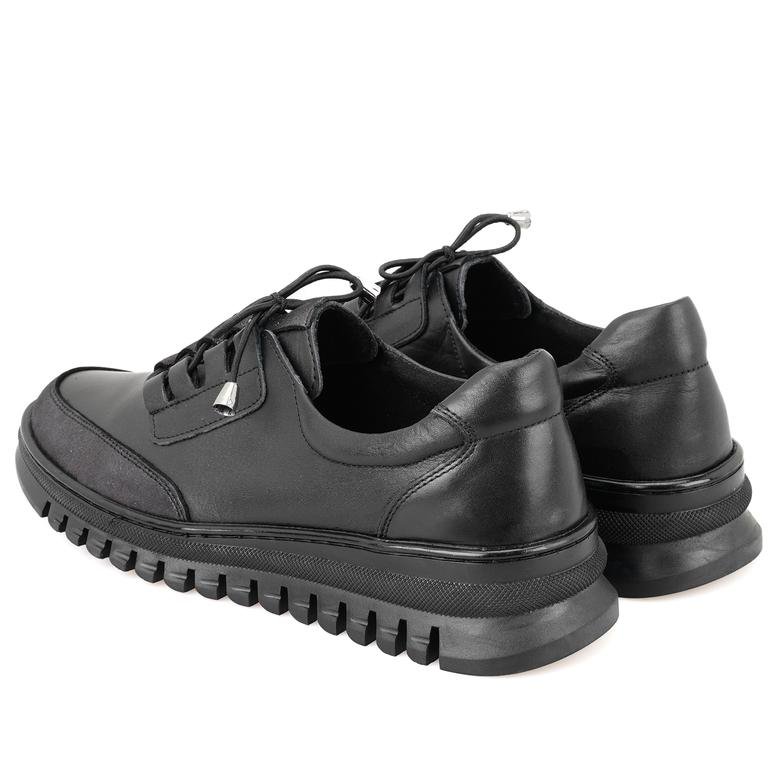 Lucian Siyah Kadın Deri Günlük Ayakkabı 2010051815001