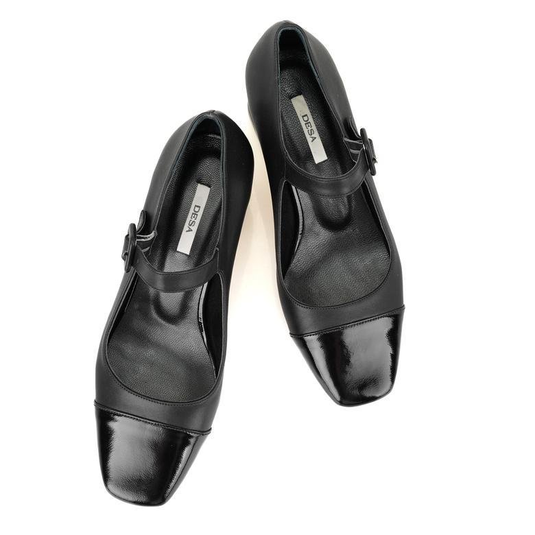 Amaris Siyah Kadın Topuklu Mary Jane Klasik Deri Ayakkabı 2010051836003
