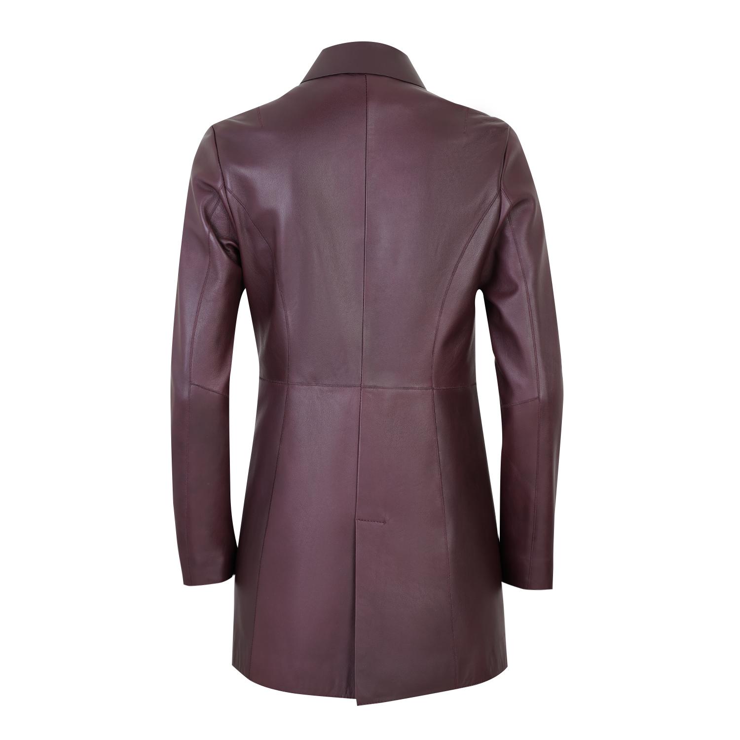 Cherlin Bordo Kadın Deri Mont 1010037308006