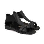 Nadine Siyah Kadın Aerocomfort Deri Sandalet 2010052189002