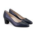 Celine Lacivert Kadın Topuklu Deri Klasik Ayakkabı 2010052337008