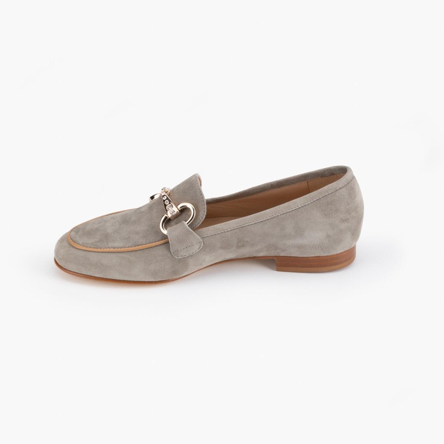 Luca Grossi Gri Kadın Toka Detaylı Loafer 2010052816005